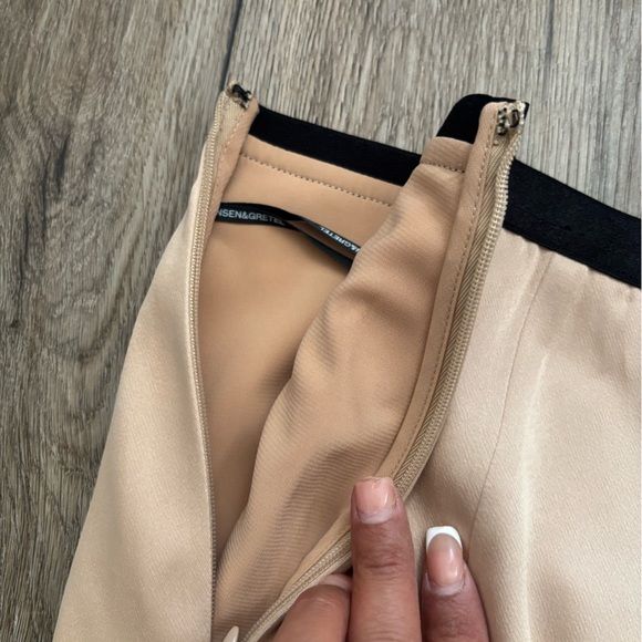 NWOT Hansen & Gratel Cream Black Mini Skirt Resort Wear - Picture 8 of 9